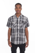Men's Casual Short Sleeve Checker Shirts - ENE TRENDS -custom designed-personalized- tailored-suits-near me-shirt-clothes-dress-amazon-top-luxury-fashion-men-women-kids-streetwear-IG-best