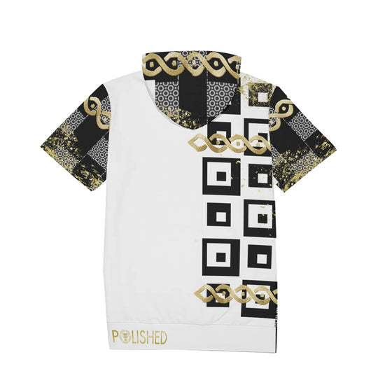 Polished Punteggiato Men's Cotton T-Shirt With Hood - ENE TRENDS -custom designed-personalized-near me-shirt-clothes-dress-amazon-top-luxury-fashion-men-women-kids-streetwear-IG