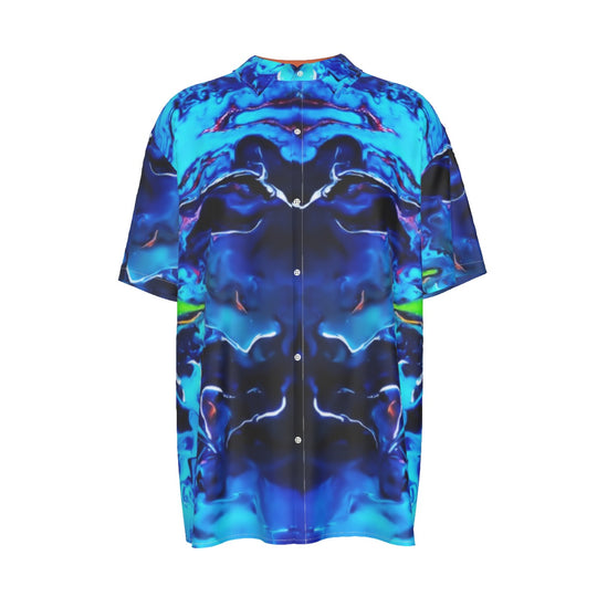 Deep Water Dive Men's Imitation Silk Short-Sleeved Shirt - ENE TRENDS -custom designed-personalized-near me-shirt-clothes-dress-amazon-top-luxury-fashion-men-women-kids-streetwear-IG