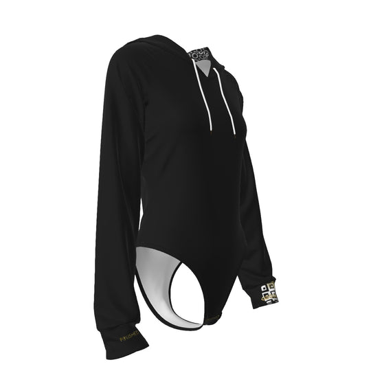 Polished Punteggiato Women's Raglan Sleeve Hooded Bodysuit - ENE TRENDS -custom designed-personalized-near me-shirt-clothes-dress-amazon-top-luxury-fashion-men-women-kids-streetwear-IG-best