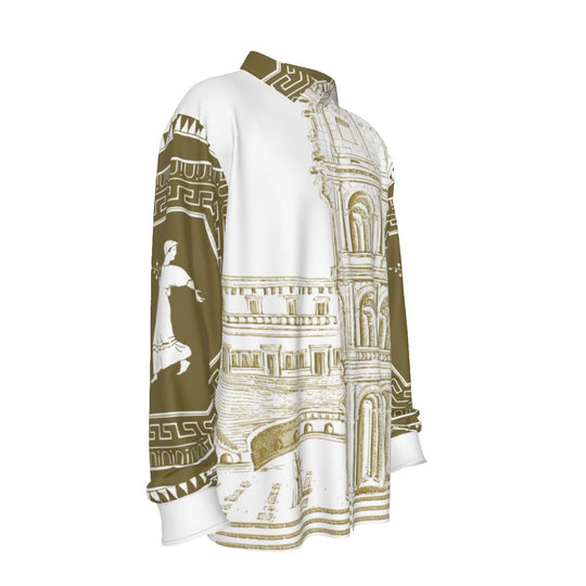 Colosseum Godz White Men's Imitation Silk Long-Sleeved Shirt - ENE TRENDS -custom designed-personalized-near me-shirt-clothes-dress-amazon-top-luxury-fashion-men-women-kids-streetwear-IG