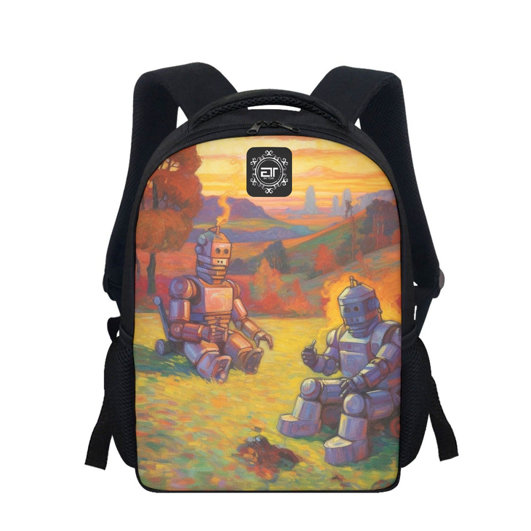 Robot Before Time Student Backpack - ENE TRENDS -custom designed-personalized- tailored-suits-near me-shirt-clothes-dress-amazon-top-luxury-fashion-men-women-kids-streetwear-IG-best