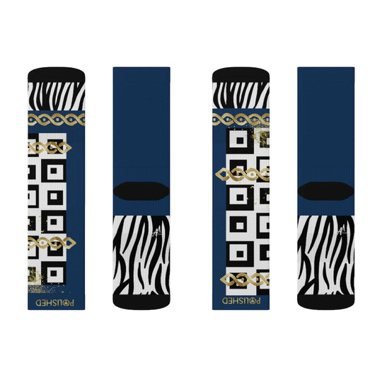 Polished Punteggiato Ze Blue Socks - ENE TRENDS -custom designed-personalized-near me-shirt-clothes-dress-amazon-top-luxury-fashion-men-women-kids-streetwear-IG
