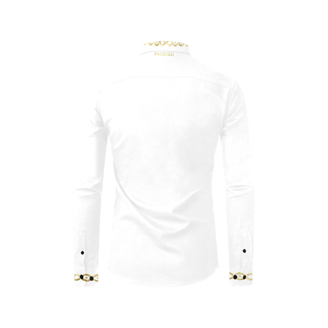 Polished Piorr Sinz II Men's Casual Dress Shirt white - ENE TRENDS -custom designed-personalized-near me-shirt-clothes-dress-amazon-top-luxury-fashion-men-women-kids-streetwear-IG