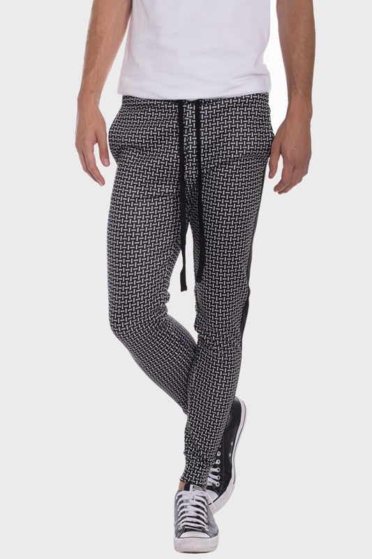 MEN'S Patterned Sweatpants with Side Stripe - ENE TRENDS -custom designed-personalized- tailored-suits-near me-shirt-clothes-dress-amazon-top-luxury-fashion-men-women-kids-streetwear-IG-best
