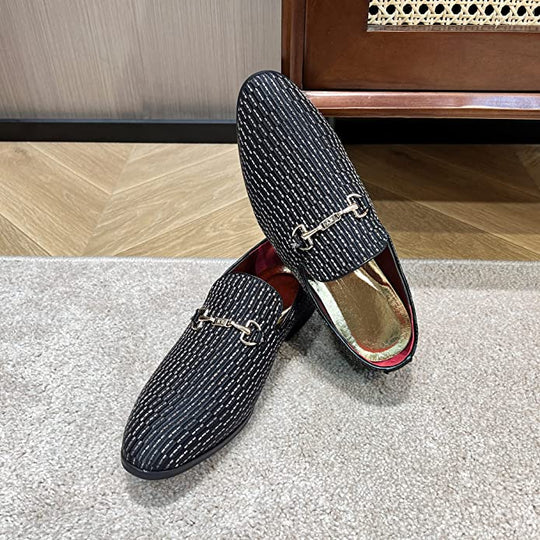 Sloan Black Men's Luxury Slip-On Loafers - ENE TRENDS -custom designed-personalized- tailored-suits-near me-shirt-clothes-dress-amazon-top-luxury-fashion-men-women-kids-streetwear-IG-best