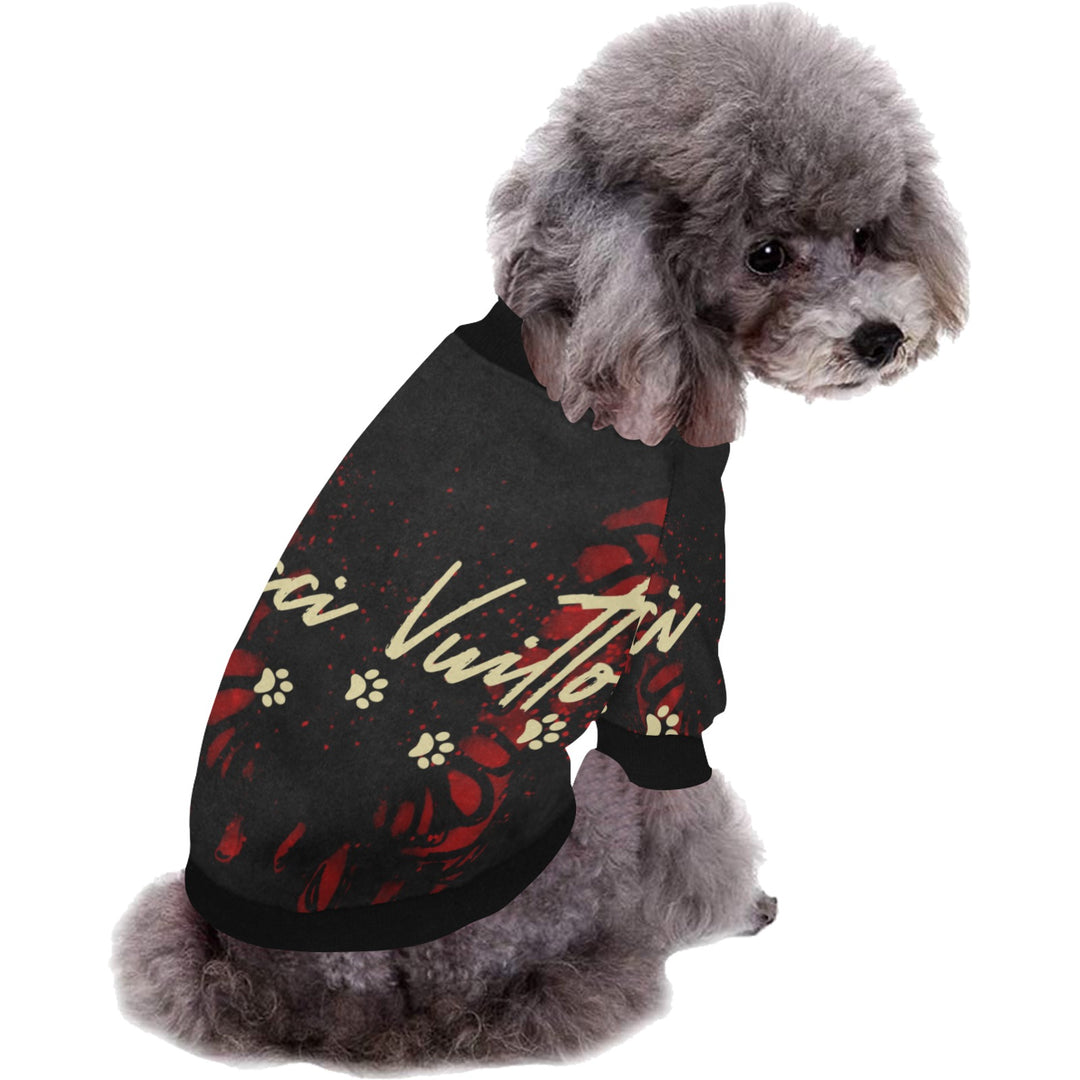 Black Butterfly Pet Dog Round Neck Shirt - ENE TRENDS -custom designed-personalized-near me-shirt-clothes-dress-amazon-top-luxury-fashion-men-women-kids-streetwear-IG