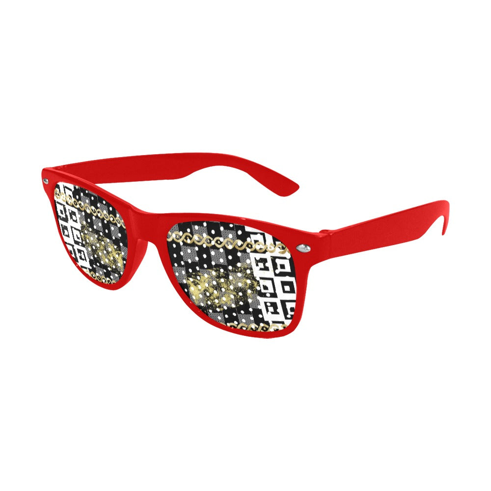 Punteggiato BLACK Red frame Custom Goggles (Perforated Lenses) - ENE TRENDS -custom designed-personalized-near me-shirt-clothes-dress-amazon-top-luxury-fashion-men-women-kids-streetwear-IG