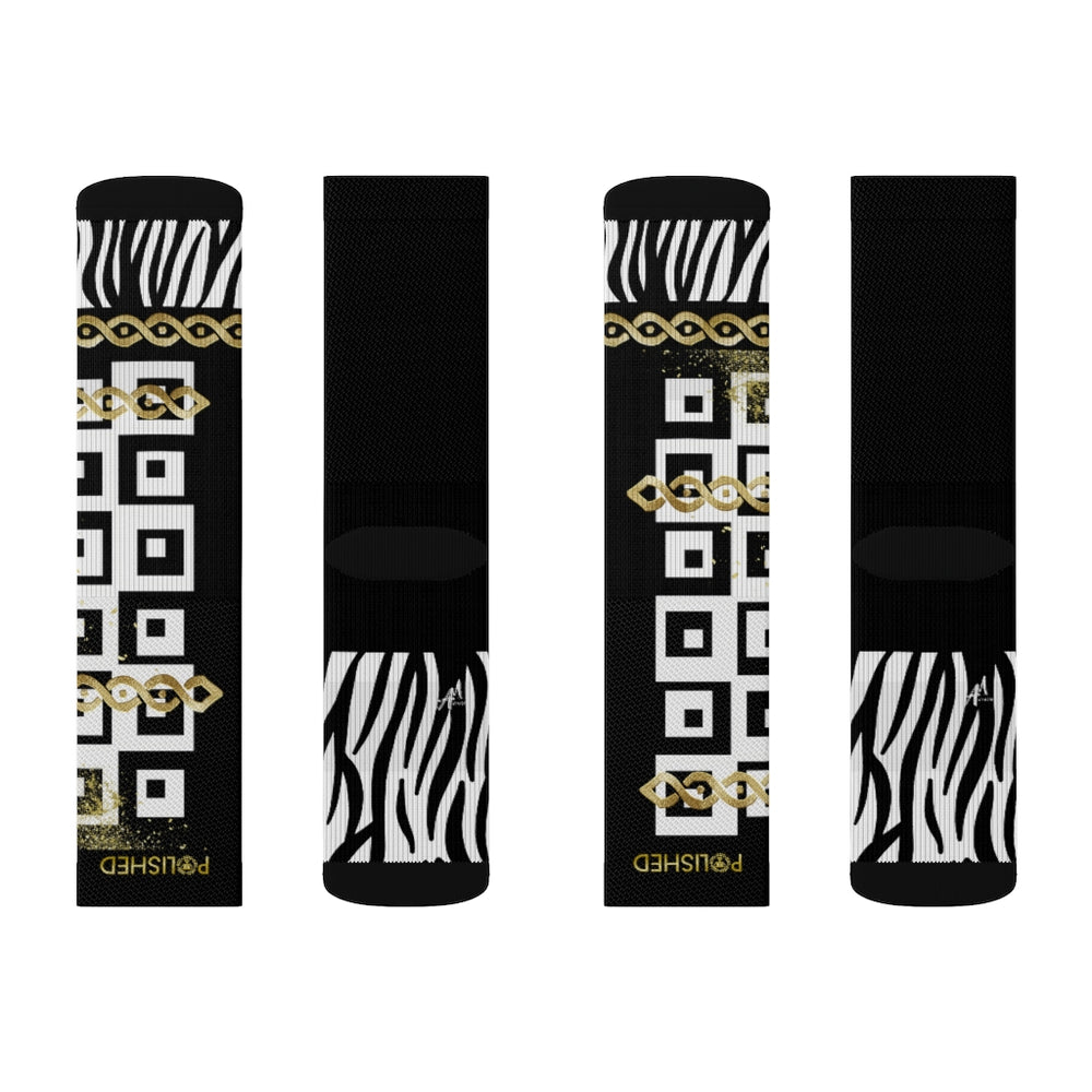 Polished Punteggiato Ze Black Socks - ENE TRENDS -custom designed-personalized-near me-shirt-clothes-dress-amazon-top-luxury-fashion-men-women-kids-streetwear-IG
