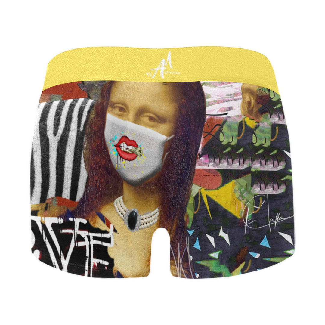 Mona Lisa Masked Men's Boxer Briefs By Art-Manifested - ENE TRENDS -custom designed-personalized-near me-shirt-clothes-dress-amazon-top-luxury-fashion-men-women-kids-streetwear-IG