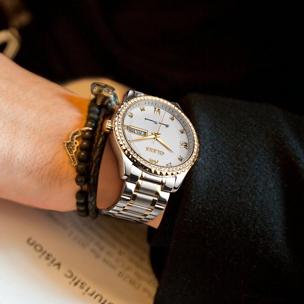 Timeless Luxury Men's Golden Quartz Watch - ENE TRENDS -custom designed-personalized- tailored-suits-near me-shirt-clothes-dress-amazon-top-luxury-fashion-men-women-kids-streetwear-IG-best