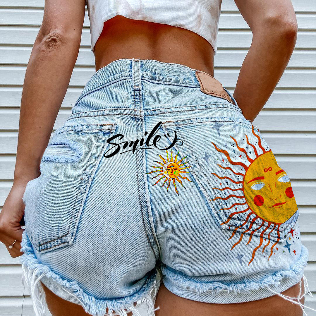 Sunni Vintage Denim Shorts - ENE TRENDS -custom designed-personalized-near me-shirt-clothes-dress-amazon-top-luxury-fashion-men-women-kids-streetwear-IG