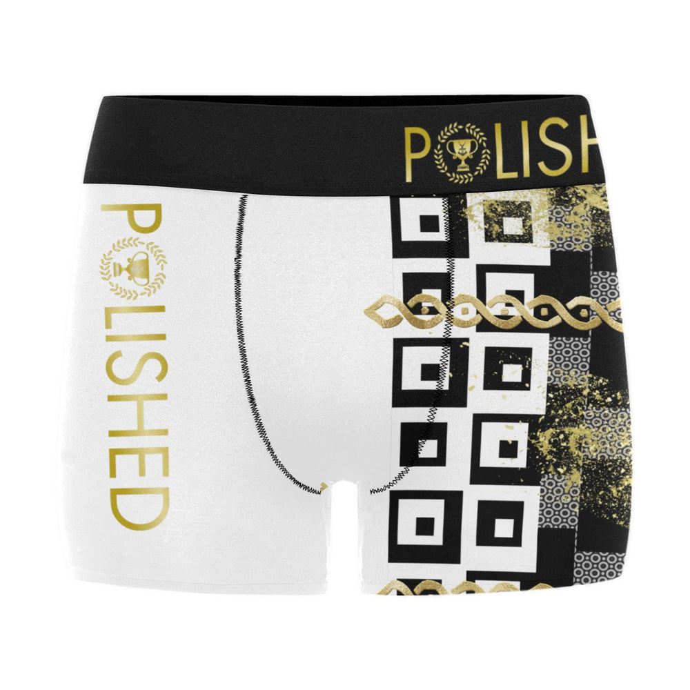 Polished Punteggiato Lvl 2 White Men's Boxer Briefs - ENE TRENDS -custom designed-personalized-near me-shirt-clothes-dress-amazon-top-luxury-fashion-men-women-kids-streetwear-IG