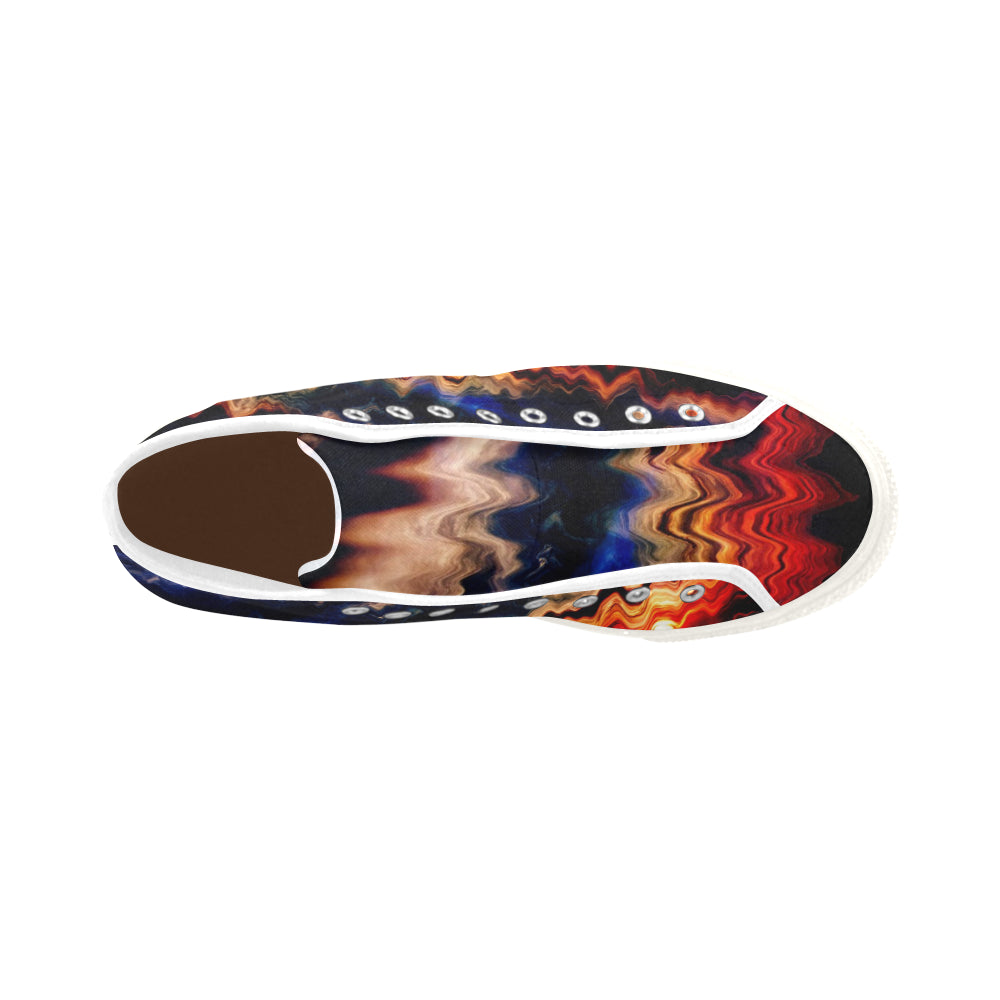 "MELTED SUNSET" Men's Canvas Sneakers - ENE TRENDS