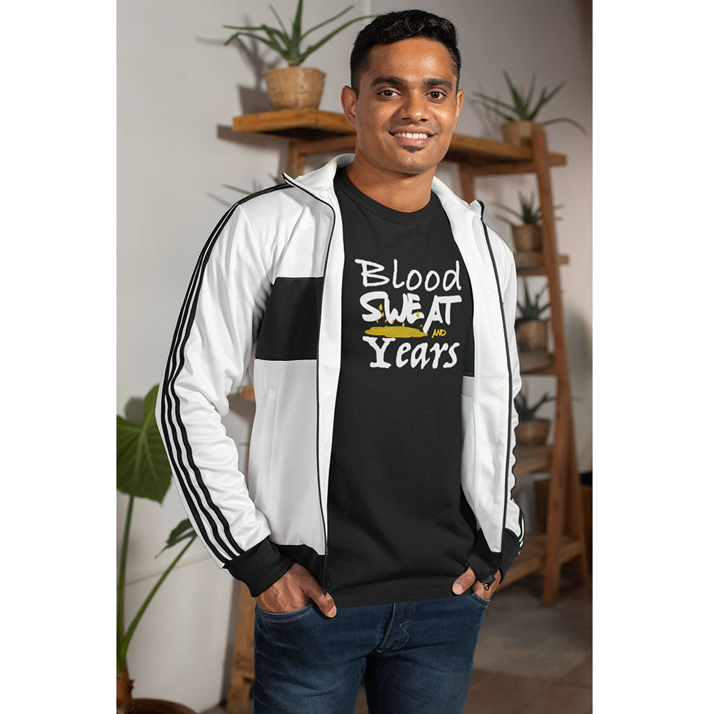 Blood Sweat and Years Black Unisex Tee (Motiv8me Collection) - ENE TRENDS -custom designed-personalized-near me-shirt-clothes-dress-amazon-top-luxury-fashion-men-women-kids-streetwear-IG