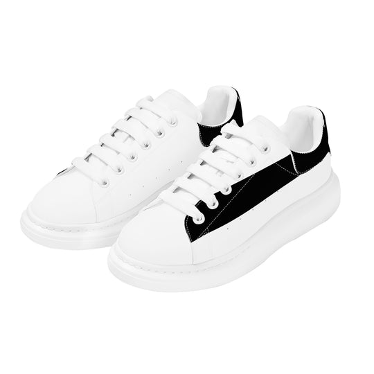 ICONIC Heightening Low Top Shoes - White - BLACK ACCENTS - ENE TRENDS -custom designed-personalized-near me-shirt-clothes-dress-amazon-top-luxury-fashion-men-women-kids-streetwear-IG-best