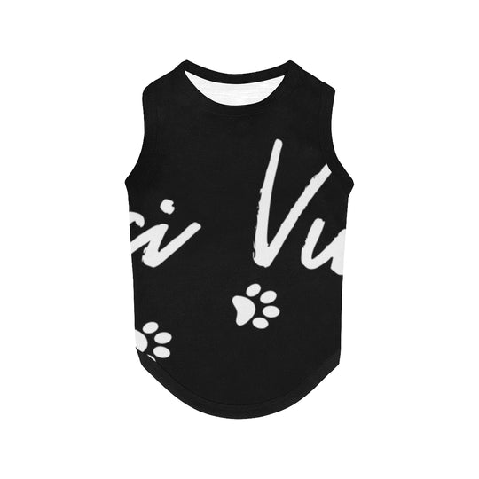 Pucci Vuitton Logo 1- Black All Over Printed Pet Tank Top - ENE TRENDS -custom designed-personalized-near me-shirt-clothes-dress-amazon-top-luxury-fashion-men-women-kids-streetwear-IG