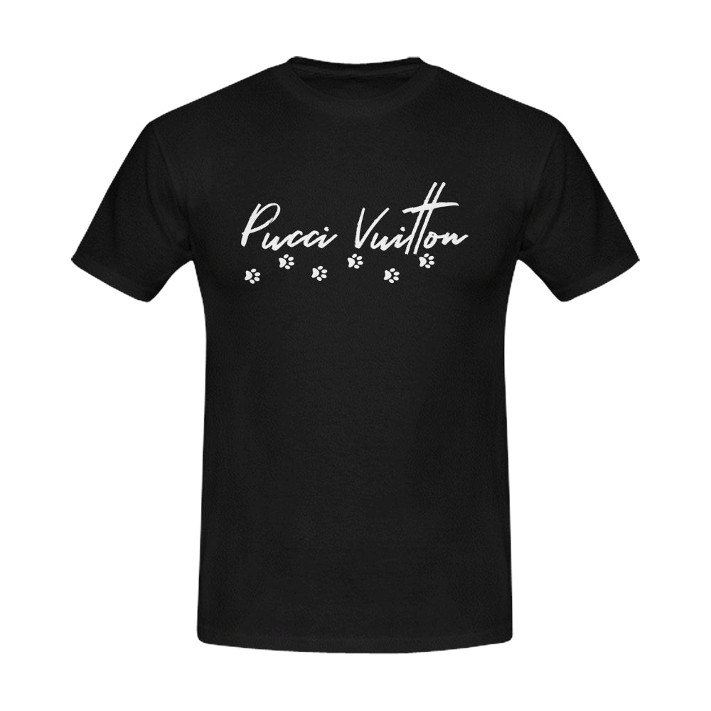 Pucci Vuitton Logo B/W Unisex T-shirt - ENE TRENDS -custom designed-personalized-near me-shirt-clothes-dress-amazon-top-luxury-fashion-men-women-kids-streetwear-IG