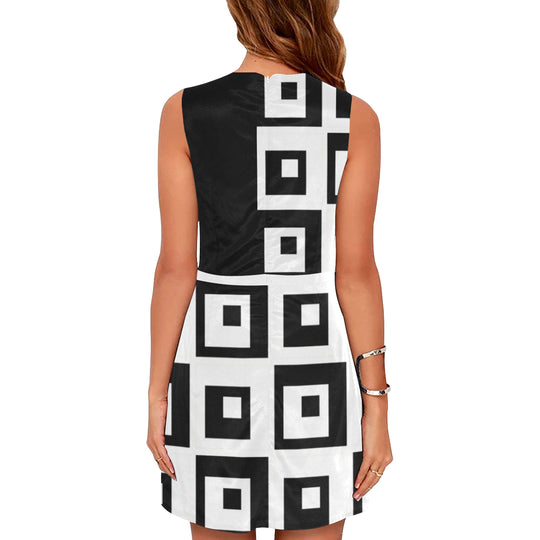 Checkered Past Eos Women's Sleeveless Dress - ENE TRENDS -custom designed-personalized-near me-shirt-clothes-dress-amazon-top-luxury-fashion-men-women-kids-streetwear-IG