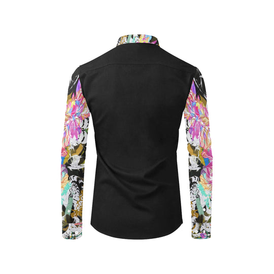 Piuma Men's All Over Print Casual Dress Shirt (Model T61) - ENE TRENDS