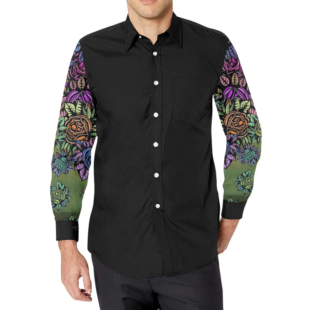 BLOOMIN Men's Casual Dress Shirt - ENE TRENDS -custom designed-personalized-near me-shirt-clothes-dress-amazon-top-luxury-fashion-men-women-kids-streetwear-IG
