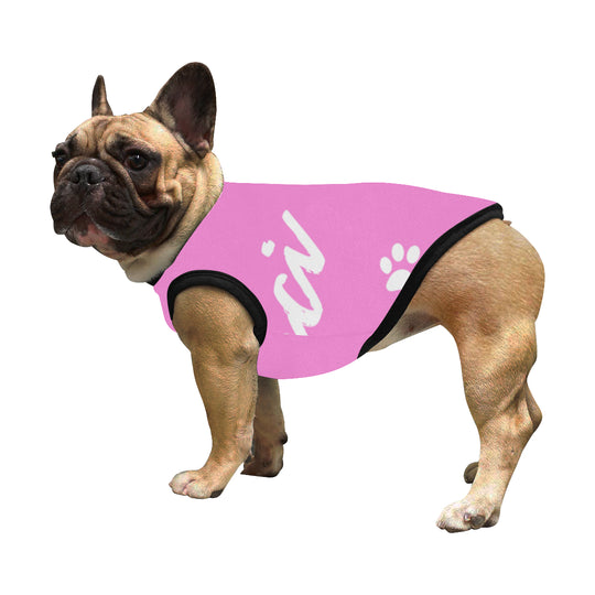 Pucci Vuitton Logo Light Pink All Over Printed Pet Tank Top - ENE TRENDS -custom designed-personalized-near me-shirt-clothes-dress-amazon-top-luxury-fashion-men-women-kids-streetwear-IG