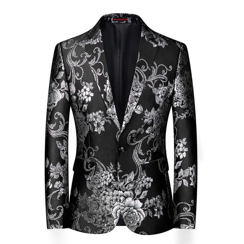 Men's Jacquard Floral Printed Party Blazer - ENE TRENDS -custom designed-personalized-near me-shirt-clothes-dress-amazon-top-luxury-fashion-men-women-kids-streetwear-IG-best