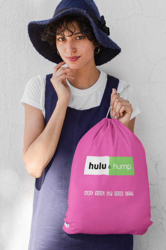 Hulu & Hump Cotton Drawstring Bag - ENE TRENDS -custom designed-personalized-near me-shirt-clothes-dress-amazon-top-luxury-fashion-men-women-kids-streetwear-IG