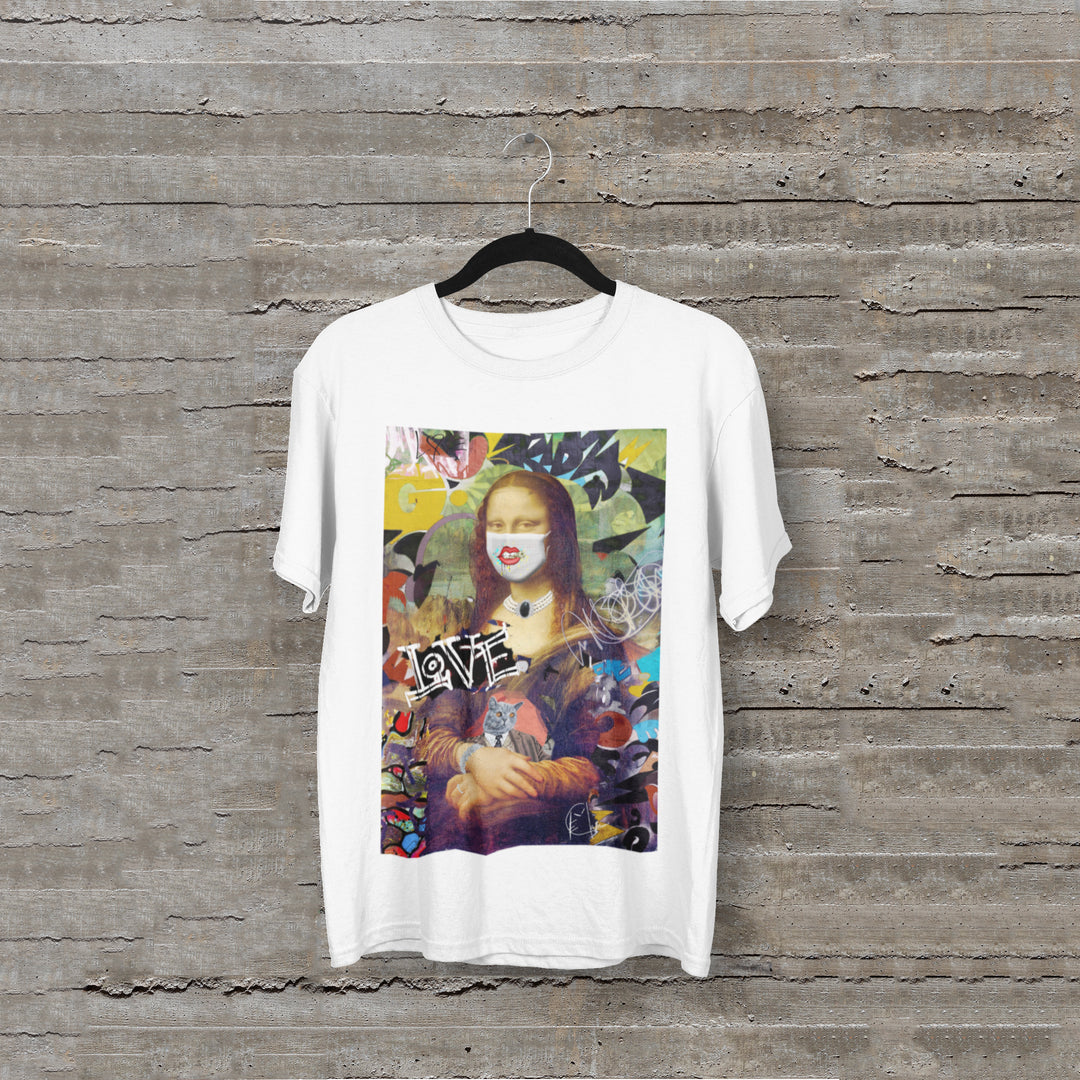 Mona Lisa Drip Unisex T-Shirt - ENE TRENDS -custom designed-personalized-near me-shirt-clothes-dress-amazon-top-luxury-fashion-men-women-kids-streetwear-IG
