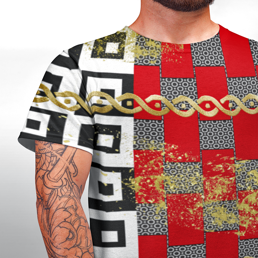 Punteggiato Drip Mesh T-shirt for Men 'Cut & Sew made to order' - ENE TRENDS