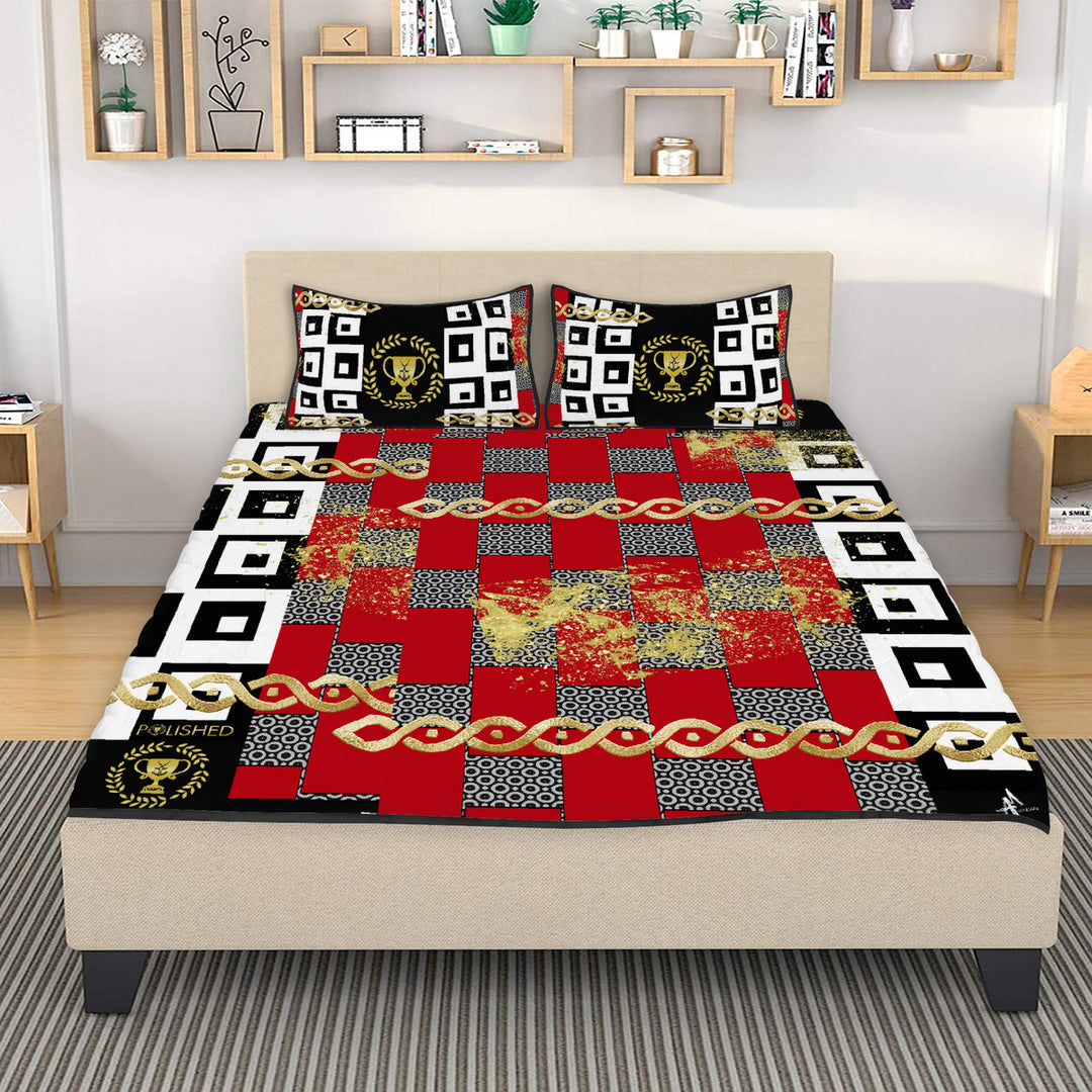 Polished Punteggiato Royal Quilted Bed Set - ENE TRENDS -custom designed-personalized-near me-shirt-clothes-dress-amazon-top-luxury-fashion-men-women-kids-streetwear-IG