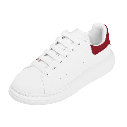 Iconic Heightening Low Top Shoes - White-Red II - ENE TRENDS -custom designed-personalized-near me-shirt-clothes-dress-amazon-top-luxury-fashion-men-women-kids-streetwear-IG-best