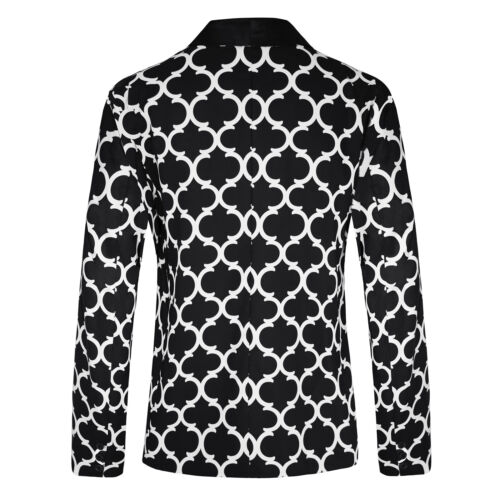 QG Mens Casual Suit Blazer England Retro Pattern Print D - ENE TRENDS -custom designed-personalized-near me-shirt-clothes-dress-amazon-top-luxury-fashion-men-women-kids-streetwear-IG-best