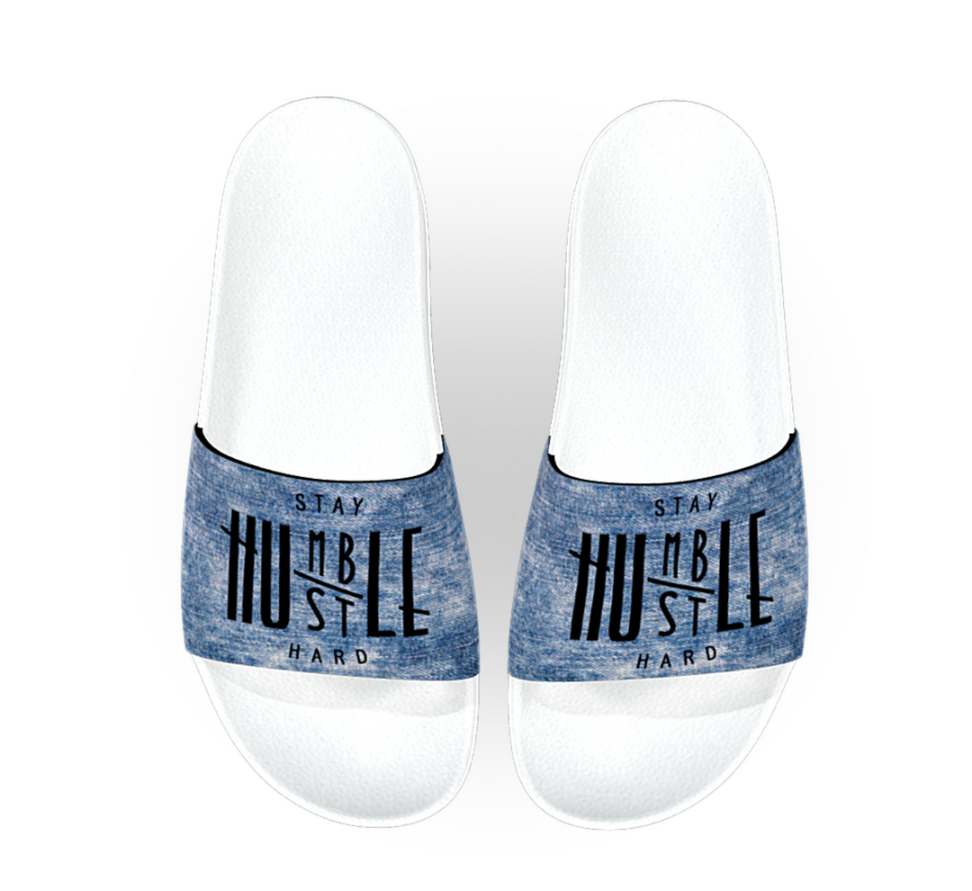 Stay Humble Hustle Hard Exclusive Slide Sandals - ENE TRENDS -custom designed-personalized-near me-shirt-clothes-dress-amazon-top-luxury-fashion-men-women-kids-streetwear-IG