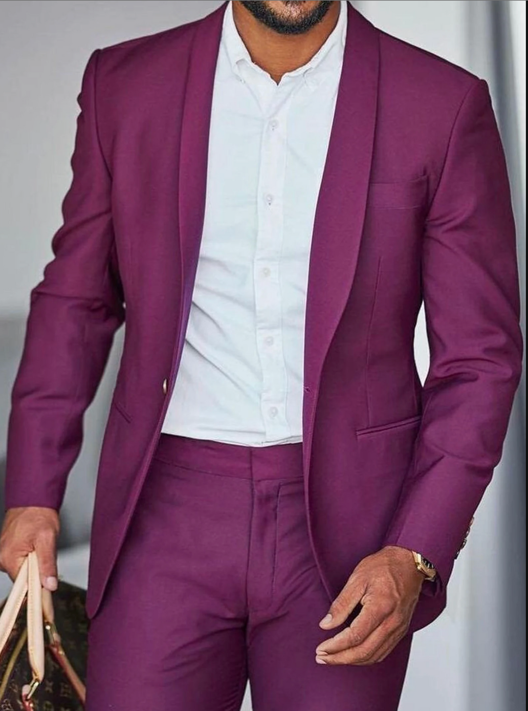 The Classic Man 2 Piece Business Formal Purple Lapel Suit - ENE TRENDS -custom designed-personalized-near me-shirt-clothes-dress-amazon-top-luxury-fashion-men-women-kids-streetwear-IG-best