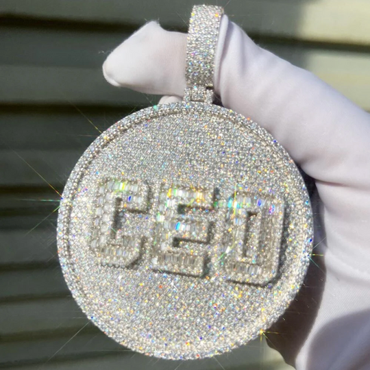 Customized Iced Out Moissanite Pendant various sizes - ENE TRENDS -custom designed-personalized- tailored-suits-near me-shirt-clothes-dress-amazon-top-luxury-fashion-men-women-kids-streetwear-IG-best