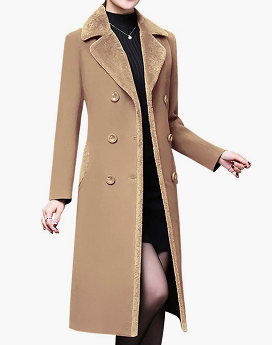 Winnie Double-Breasted Wool Blend Lapel Trench Coat - ENE TRENDS -custom designed-personalized- tailored-suits-near me-shirt-clothes-dress-amazon-top-luxury-fashion-men-women-kids-streetwear-IG-best