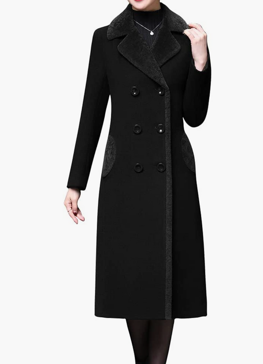 Winnie Double-Breasted Wool Blend Lapel Trench Coat - ENE TRENDS -custom designed-personalized- tailored-suits-near me-shirt-clothes-dress-amazon-top-luxury-fashion-men-women-kids-streetwear-IG-best