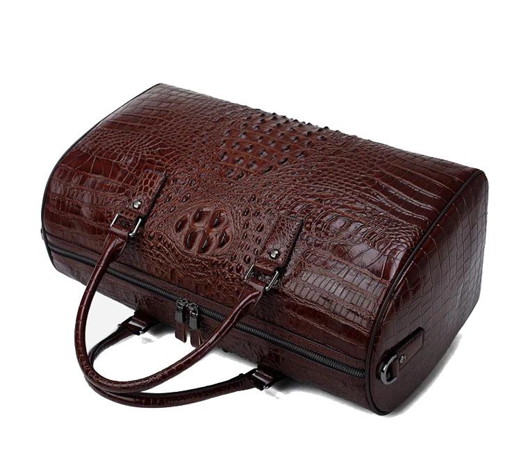 100% Genuine Leather Alligator Pattern Travel Bag (Free Express Shipping) - ENE TRENDS