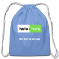 Hulu & Hump Cotton Drawstring Bag - carolina blue