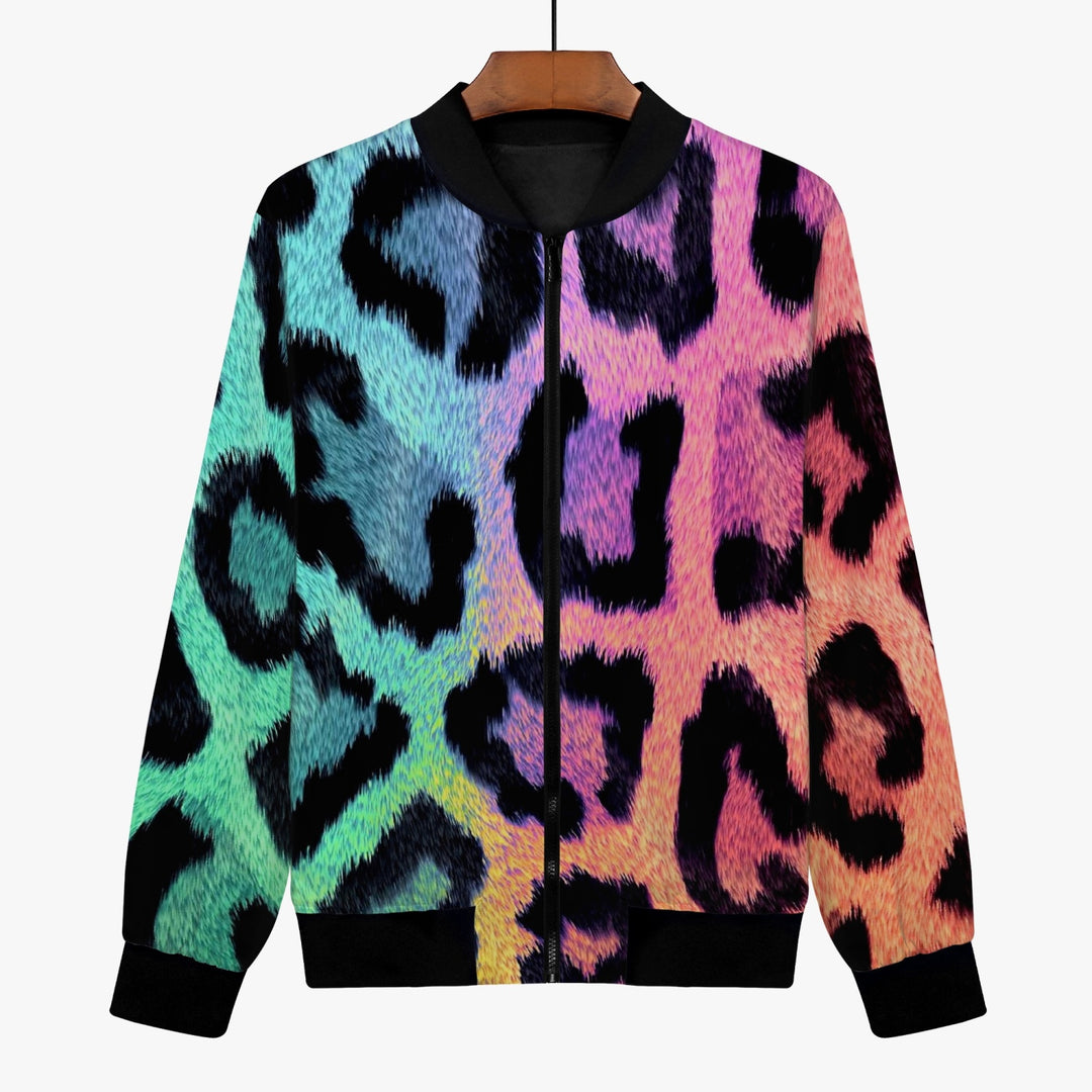 Rainbow Leopard Trending Women’s Jacket (Handmade) - ENE TRENDS -custom designed-personalized-near me-shirt-clothes-dress-amazon-top-luxury-fashion-men-women-kids-streetwear-IG