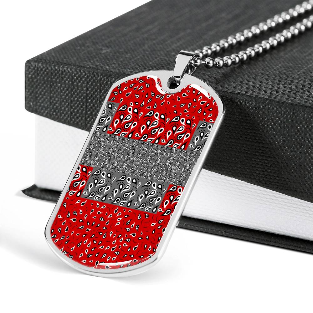 Vaquero in Red Luxury Dog Tag - ENE TRENDS -custom designed-personalized-near me-shirt-clothes-dress-amazon-top-luxury-fashion-men-women-kids-streetwear-IG