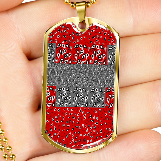 Vaquero in Red Luxury Dog Tag - ENE TRENDS -custom designed-personalized-near me-shirt-clothes-dress-amazon-top-luxury-fashion-men-women-kids-streetwear-IG