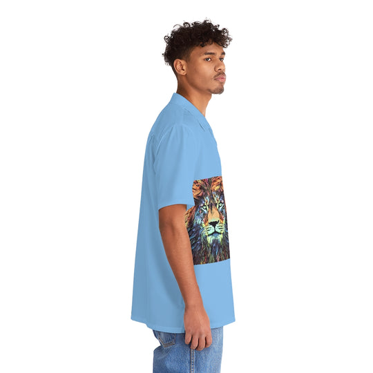 Special 001 Light Blue Men's Hawaiian Shirt - ENE TRENDS -custom designed-personalized-near me-shirt-clothes-dress-amazon-top-luxury-fashion-men-women-kids-streetwear-IG