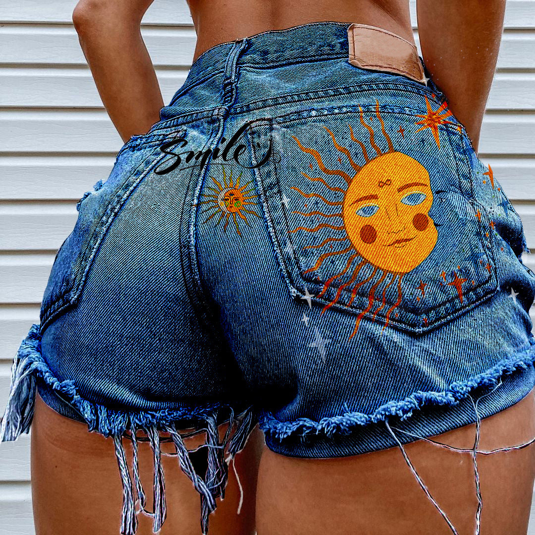 Sunni Vintage Denim Shorts - ENE TRENDS -custom designed-personalized-near me-shirt-clothes-dress-amazon-top-luxury-fashion-men-women-kids-streetwear-IG