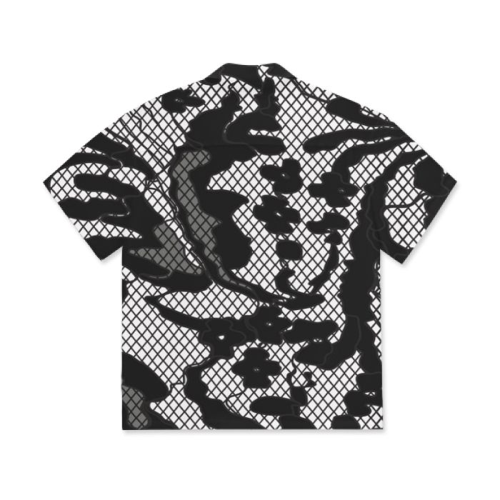 Shade Printed Men's Lapel Collar Short Sleeve Shirt