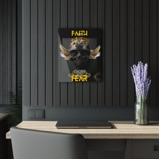 Faith Over FearAcrylic Prints (French Cleat Hanging) - ENE TRENDS -custom designed-personalized-near me-shirt-clothes-dress-amazon-top-luxury-fashion-men-women-kids-streetwear-IG-best