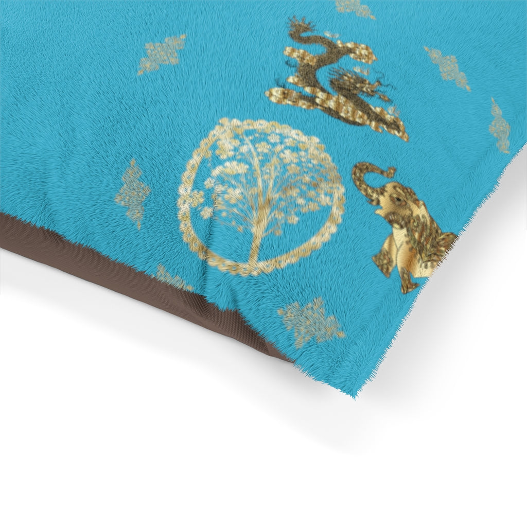 Pucci Vuitton 3 Lucky Elements Turquoise Pet Bed - ENE TRENDS -custom designed-personalized-near me-shirt-clothes-dress-amazon-top-luxury-fashion-men-women-kids-streetwear-IG