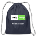 Hulu & Hump Cotton Drawstring Bag - navy