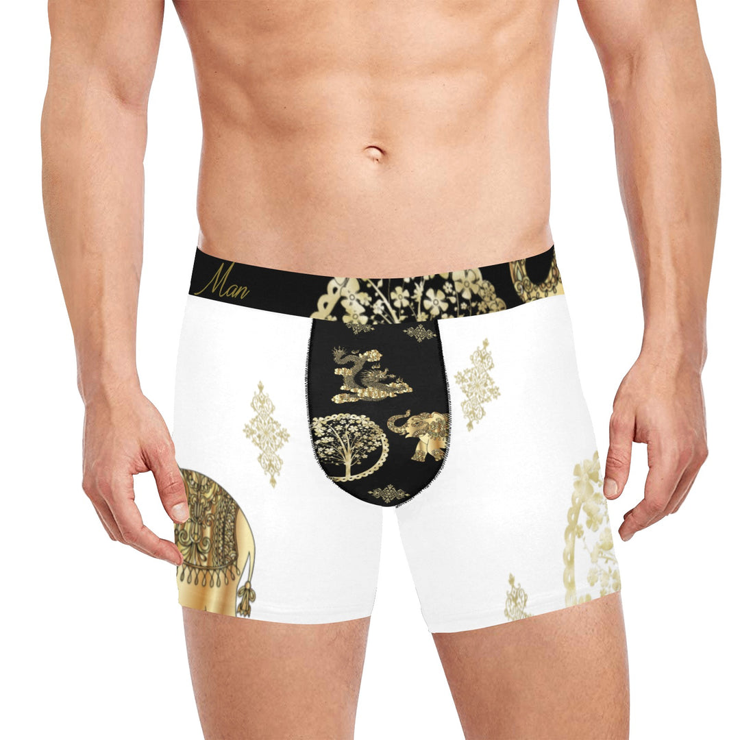 White, Luxurious Boxer_Breifs_men_novelty_gift_underwear_pockets_hidden_sports_for him_gold-trim-designer